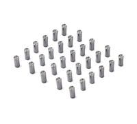 TOYANDONA 30 Pieces 15x5mm Steel Humbucker Pickup Pole Slugs for Electric Guitar Replacement Pickup Bobbin Accessories Compatible with Single Coil and for Repair and Upgrade