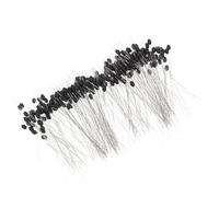 TOYANDONA 300pcs Black Silicone Fishing Float Bobber Stopper Beads L Size