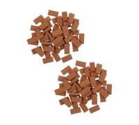 TOYANDONA 300pcs Scale Realistic Tiny Brick Blocks Lightweight DIY Dollhouse Decor Supplies for Handmade Craft Garden Ornament