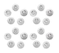 TOYANDONA 300pcs Silver Christmas Bauble Caps for Porcelain and Plastic Ornaments, round 1.3cm Replacement Ornament Tops with Effortless Installation and Wear Resistance for Home and Event