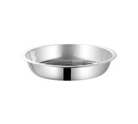 TOYANDONA 304 Stainless Steel Round Grill Plate 18cm, Multi-Function Kitchen Serving Tray for Vegetables and Food, Practical Home and Restaurant Dining Plate