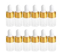 TOYANDONA 30Pcs 2ml Glass Dropper Bottles Liquid Essence Bottles for Travel Cosmetics Perfume Sample Refillable