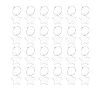 TOYANDONA 30pcs Acrylic Wine Glass Markers Star Shaped Reusable Drink Tags for Stemware and Mugs, Shatter-resistant and Sturdy Flat Pendants, for Family Get-togethers and Valentine's Days
