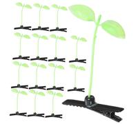 TOYANDONA 30pcs Bean Sprout Hair Barrettes for Women and Cute Grass-inspired Clips for DIY Hairstyles Lightweight Iron and Plastic Hairpins Party and Everyday Hair Accessories