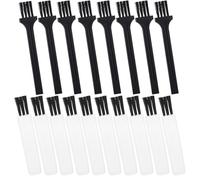 TOYANDONA 30pcs Clipper Brush Cleaner Set Black and White Mini Cleaning Brushes, Plastic Small Gap and Keyboard Cleaning Tool for Electronic Devices and Beard Grooming in Home and Travel