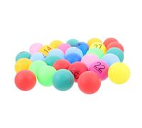 TOYANDONA 30pcs Colorful Lottery Balls Drawing Raffle Game Prize Balls for Party Bar Family Gatherings Safe Hollow Plastic Bingo Accessories