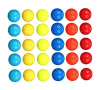 TOYANDONA 30pcs Colorful Rubber Golf Practice Balls for Durable Synthetic Material Soft Safe Training Balls for Indoor Outdoor Use Vibrant Colors Beginner Golf Training Kit