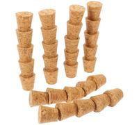 TOYANDONA 30pcs Cone Shape Mini Cork Stoppers 15x15x12mm Wooden Bottle Corks for Wine Bottle Sealing Suitable for Home Brewing and Decorative Use
