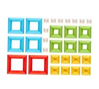 TOYANDONA 30Pcs Early Educational Building Blocks for Years Old Stackable Colored Construction for Fine Motor Skill Development and Cognitive Learning Preschool Activity