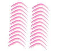 TOYANDONA 30pcs Floating Fishing Worm Lures Soft Fake Bait with Lifelike Swimming Action Durable Reusable Bass Fishing Tackle for Freshwater Surface Fish