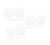 TOYANDONA 30pcs Guitar Effect Pedal Footswitch Toppers Transparent for Pedal Protection Accessory for Beginners Professionals Convenient Storage Easy Replacement