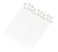 TOYANDONA 30pcs Heart-Shaped Floral Place Card Holders for Wedding Table Numbers and Photos Reusable Flower Card Holder Sticks for Birthday Shower Engagement Party Decorations