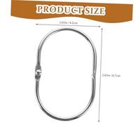 TOYANDONA 30pcs Metal Shower Curtain Hooks Oval Rings for Bathroom Drapes Rust-resistant Shower Curtain Track Hooks Smooth Sliding Snap Closure