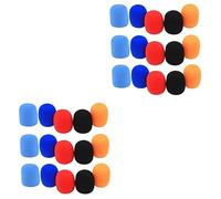 TOYANDONA 30pcs Microphone Covers Protectors for Handheld Microphones Random Color for Ktv Conference Stage Performance and Interviews and Extends Lifespan