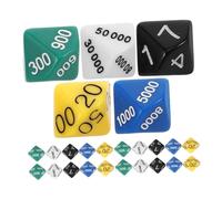 TOYANDONA 30pcs Multi Sided Place Value Dice for Party Board Game Props Plastic Dice for Indoor Outdoor Tabletop Role Play and Entertainment Use
