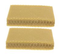 TOYANDONA 30pcs Natural Beeswax Foundation Sheets for Beekeeping Hive Frames Honeycomb Wax Bases with Strong Breathability and Seasonal Stability for Candle Making and Hive Optimization