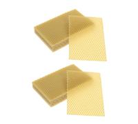TOYANDONA 30pcs Natural Beeswax Sheets Honeycomb Foundation for Beekeeping Wax Frames with Breathable Stability for Hive Management and Candle Making Supplies