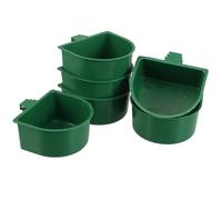 TOYANDONA 30pcs Plastic Parrot Food Bowl Clamp with Hanging Bird Feeder for Cage, Lightweight and Easy to Clean Feeding Cups Suitable for Small Scale Bird Farms and Home Use