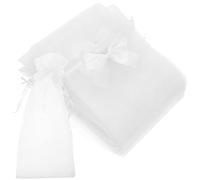 TOYANDONA 30Pcs Sheer Mesh Wine Bags with Drawstring Closure for Packaging Transparent Organizers for Candy Cookies Party Favor Wedding Christmas and Birthday Celebrations