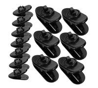 TOYANDONA 30pcs Small Plastic Microphone Clips Lapel Mic Clamps Rotatable Mini Wire Holders Compatible Lapel Mics, Suitable for Microphone Cable Management and Stage Use