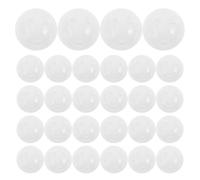 TOYANDONA 30pcs Smooth Nontoxic Inserts for Baby Toys White PVC Noise Maker Accessories Suitable for DIY Projects and Crafting with Crochet Baby