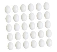 TOYANDONA 30pcs Solid Simulation Pigeon Eggs Breeding Props Sturdy Laying Egg for Pigeon Incubation and Training