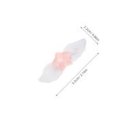 TOYANDONA 30pcs Star and Wing Hair Clips Set for Women Decorative Pink and Blue Hair Barrettes for Wedding Party and Dance Accessories