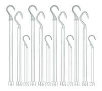 TOYANDONA 30pcs White Plastic Plant Pot Hooks High Load-Bearing Capacity for Hanging Flowers and Decorative Hanging Baskets, for Balcony and Gardening Use