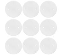 TOYANDONA 30pcs White Round Electrical Outlet Cover Plates Made of High-Temperature Resistant Pp Material for Home Replacement and Ceiling Box Decoration, Suitable for Plasterboard