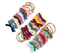 TOYANDONA 32pcs Girl Bow Headbands Soft Elastic Fluffy Hairbands for Newborns Lightweight Comfortable Stretchable Hair Accessories for Everyday and Special Occasions
