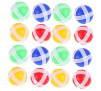 TOYANDONA 32pcs Sticky Balls Replacement for Dart Board Game Bright Hook and Loop Balls in Red Yellow Green Blue Portable Outdoor Party Favors for Family and School Activities