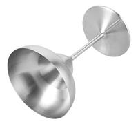 TOYANDONA 330 Ml Silver Stainless Steel Wine Cup Cocktail Goblet with Stable Placement and Break-Resistant Design Classic Elegant Style for Restaurant and Home Party Use