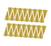 TOYANDONA 36pcs Birthday Party Cone Hats Gold Paper Caps Reusable Safe Material Lovely Cone Shape Decorations for Celebration