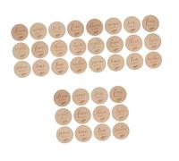 TOYANDONA 36pcs Double-Sided Wooden Milestone Discs Adorable Photo Props for Growth Memory for Newborn Photography and Celebrating Special Moments