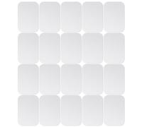 TOYANDONA 36pcs Magnetic Adhesive Iron Plates for Phone Case and Magnetic Car Mount, Rectangular Shape, Broad Compatibility and Sturdy Design for Navigation and Video Playback