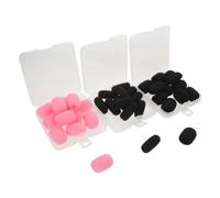 TOYANDONA 36Pcs Microphone Windscreen Sponge Covers Washable Protective Foam Shields for Headset and Lavalier Mics Clear Sound Amplification Fit for Performances Broadcasts