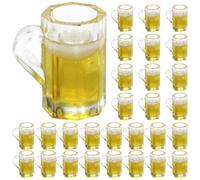 TOYANDONA 36pcs Miniature Beer Mug: Realistic Resin Beer Cups - 1:12 Scale Dollhouse Accessories - Tiny Shot Glass for Dining Decor Micro Landscape Dollhouse Decor