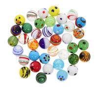 TOYANDONA 38Pcs Colored Glass Marbles for Vase Fillers and Fish Tank Decor Smooth 0.63In Bulk Marbles for Game Play and Aquarium Accessories