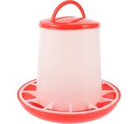 TOYANDONA 3kg Thickened Integrated Plastic Chicken Feeder with Lid, Poultry Feed Trough for Household Chick Feeding, Hanging Feeder for Small Chickens and Poultry Supplies