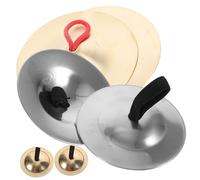 TOYANDONA 3pairs Finger Cymbals Musical Instruments for Boys and Girls Teaching Aids and Belly Dance Cymbals for Boy Girl
