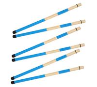 TOYANDONA 3pairs Professional Drum Brushes Lightweight Percussion Tool for Beginners Comfortable Grip Design Easy to Carry Music Instrument Accessories