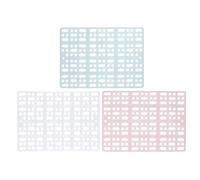 TOYANDONA 3pc Plastic Pet Foot Mats for Rabbits and Chinchillas, Comfortable Sleeping and Preventing Foot Sprains, Suitable for Living Room and Cage Use