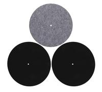 TOYANDONA 3pcs 12 Inch Felt Turntable Record Pad for Vinyl Players, Non-slip and Anti-static Slipmats with Resonance Absorption, Protects Vinyl Records, for Home Audio Use