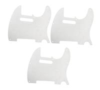 TOYANDONA 3pcs 8 Guitar Pickguard Silver Pickguard 8 Mounting Holes Fits Usa/mexican