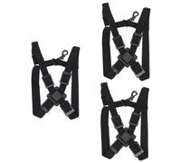 TOYANDONA 3pcs Adjustable Saxophone Strap Soft Padding Comfortable Neck and Shoulder for Alto and Soprano Saxophones for Musicians during Practice and