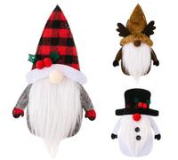 TOYANDONA 3pcs Adorable Christmas Fork Holder Cloth Santa Elk Snowman