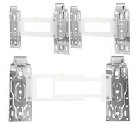 TOYANDONA 3pcs Air Conditioner Support Bracket Set with Telescopic Iron Extendable Mounting Plate and Sliding Rail for Quick DIY Setup and Improved Reliability, for Renters Updating Split