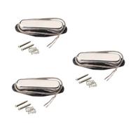 TOYANDONA 3pcs Alnico v Guitar Pickups Alnico Magnets Replacement Parts Electric Bass Guitar Vintage Tone Chrome Plated Frame