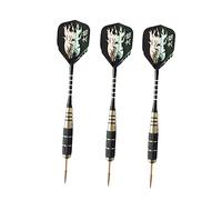 TOYANDONA 3pcs Aluminum Pin Type Darts with Tiger Pattern Flights Durable Needle Tipped Darts for Play for Beginners and Amateurs