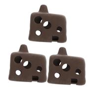 TOYANDONA 3pcs Aquarium Shrimp Cave Hideout Pottery Clay Breeding Shelter for Fish Betta Cichlid Habitat Hollow Design Promotes Water Circulation and Easy Maintenance Fish Tank Decoration